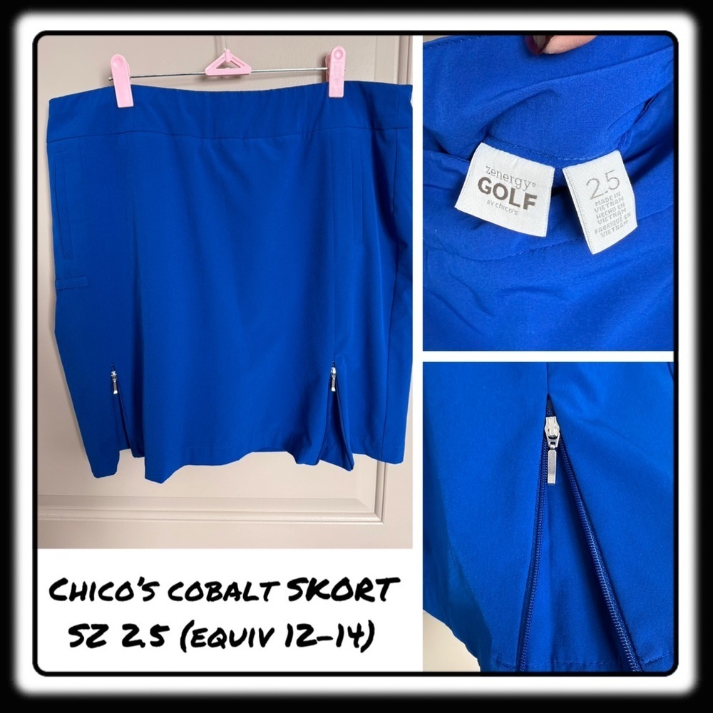 Chicos Zenergy Skort Size 2.5 (equiv 12-14). Golf / tennis / pickleball